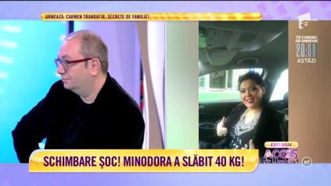 Schimbare șoc! Minodora a slăbit 40 kg!