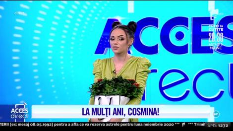 Cosmina Adam își sărbătorește ziua de naștere, în platoul Acces Direct