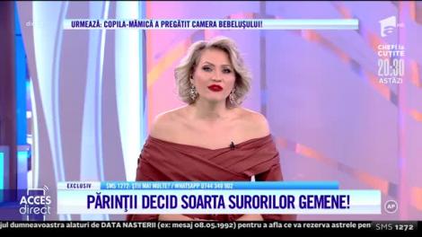 Viitorul gemenelor, de patru ani, atârnă de un fir de aţă! Părinţii decid soarta celor două surori
