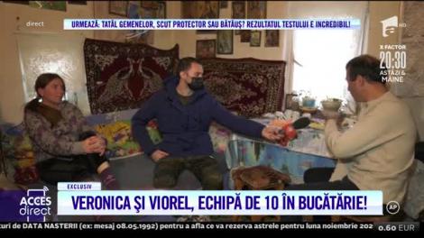 Veronica și Viorel, echipă de 10 în bucătărie! Vecina Iasmina le-a făcut o vizită surpriză soților Stegaru