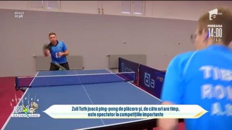 Tenisul de masă, marea pasiune a lui Zoli: Este un sport în care trebuie să ții ritmul și ar trebui să-l practice toți muzicienii