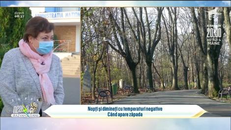 Nopți și dimineți cu temperaturi negative. Când apare zăpada