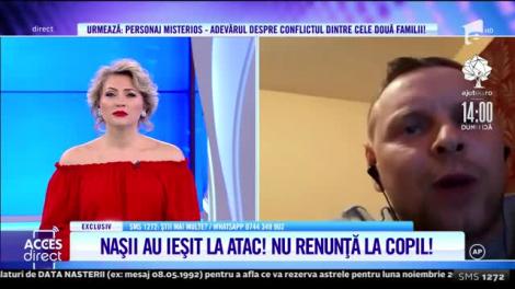 Bătălie pe viaţă şi pe moarte pentru copilul de trei ani! Naşii sar la gâtul părinţilor!