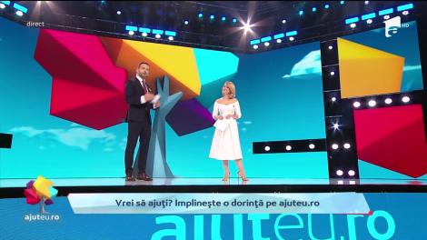 A fost ziua dorinţelor împlinite la Antena 1. Gala-maraton Ajut eu!, lider incontestabil de audienţă