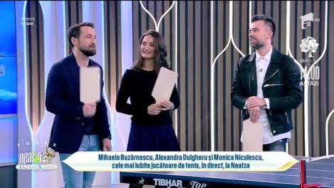 Mihaela Buzărnescu, Alexandra Dulgheru și Monica Niculescu joacă tenis de masă alături de echipa de la Neatza