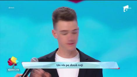 Ajut eu! Mihnea Harasim, campion la ciclism, a primit bicicleta performantă cu care să-și îndeplinească visul pe două roți