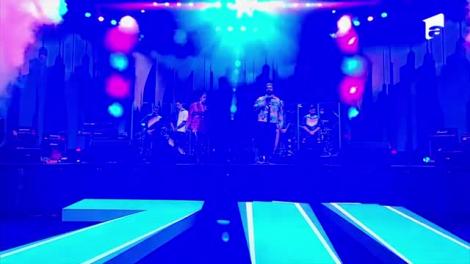 Speak și Ștefania la Marea Unire ZU 2020. Faimosul cuplu din showbiz-ul românesc a făcut show de senzație pe scenă