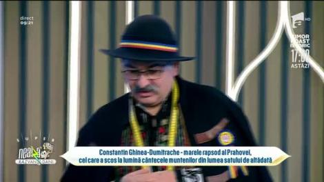 Constantin Ghinea-Dumitrache, marele rapsod al Prahovei, în direct la Neatza cu Răzvan și Dani