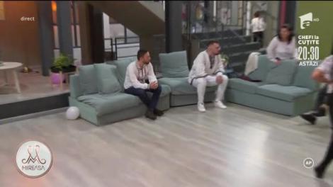Alex și Ciprian, intrare spectaculoasă în casa Mireasa!