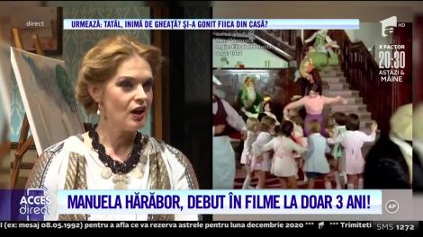 Manuela Hărăbor, debut in filme la doar 3 ani!