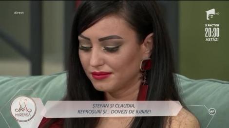 Claudia, reproșuri și învinuiri după despărțirea de Ștefan: Nu mă simt dezamăgită!