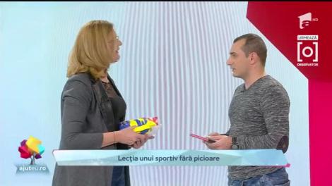 Ajut Eu: Costi Mugea, singurul canotor cu dizabilităţi din România