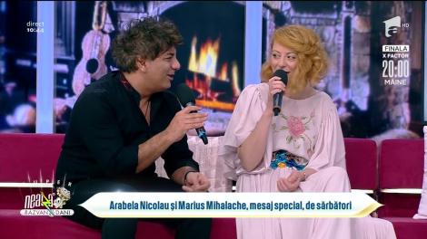 Arabela Nicolau și Marius Mihalache, mesaj special, de sărbători