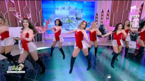 Fetele de la Happy Dance, îmbrăcate în Crăciunițe, fac show în platoul de la Neatza cu Răzvan și Dani