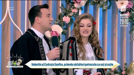 Valentin și Codruța Sanfira, primele sărbători petrecute ca soț și soție
