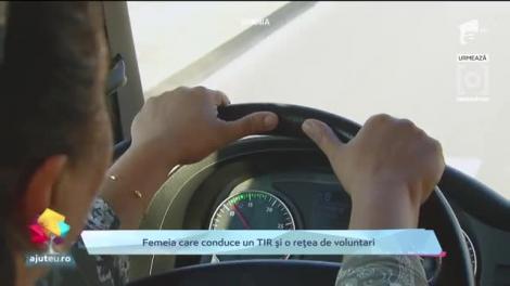 Ajut Eu: Femeia care conduce un TIR și o rețea de voluntari