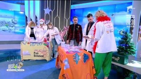 Cum să faci zăpadă artificială la tine acasă. Profesorii Trăsniți, experiment de Crăciun la Neatza!