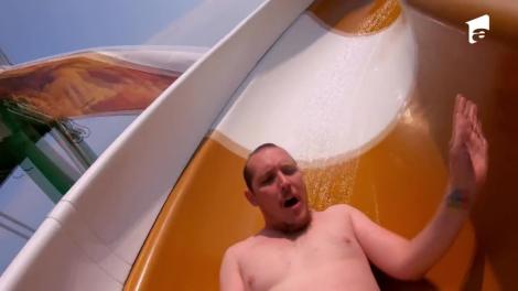 Poftiți la circ 2020, ediția 4. What's Up n-a mai mers la plajă de șase ani! Cum s-a descurcat pe toboganul cu apă