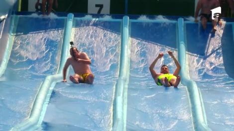 What's Up, senzații tari pe toboganul cu apă: Mă puteam răni, clar!