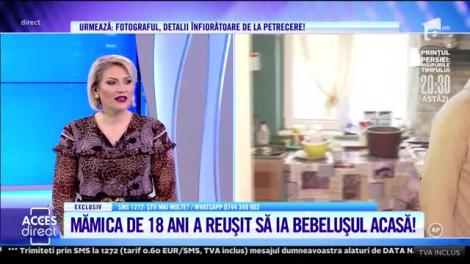 Maria, mămica de 18 ani, și-a luat bebelușul acasă, după aproape două luni de luptă