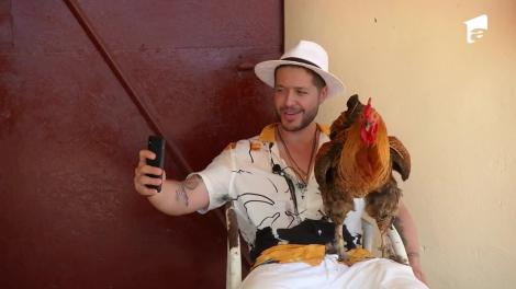 Daniela Crudu era să leșine de la un pui de găină!