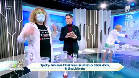 Cum să faci nisip kinetic la tine acasă. Profesorii Trăsniți, experiment la Super Neatza!