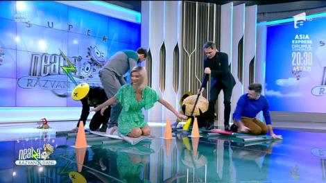 Surfing în platoul la Super Neatza! Cine a câștigat întrecerea