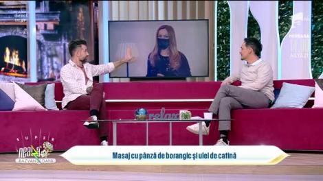 Masaj cu pânză de borangic și ulei de catină