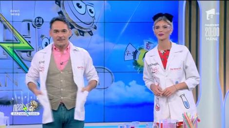 Spooky, Profesorul Trăsnit, și Andreea Stoica, coordonator Fun Science, fac experimente inedite și distractive