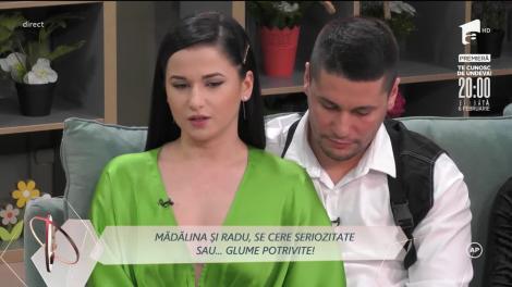 Mădălina, deranjată de replica lui Radu: "S-o tundă la zero!"