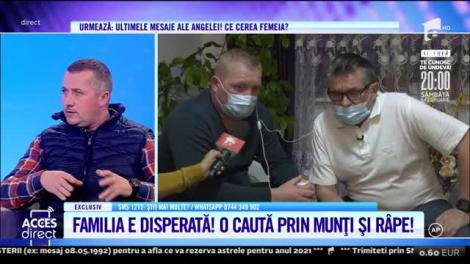 Anglea, femeia dispărută, căutată în munți de soț și de fiu