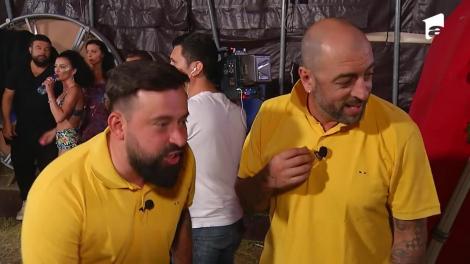 Oase și CRBL, spectacol improvizat bazat pe mimică! Nea Marin a fost încântat