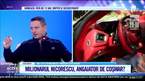 Acuzaţii tulburătoare la adresa celebrului milionar Dan Nicorescu: Nu vrea să îmi dea actele în original!