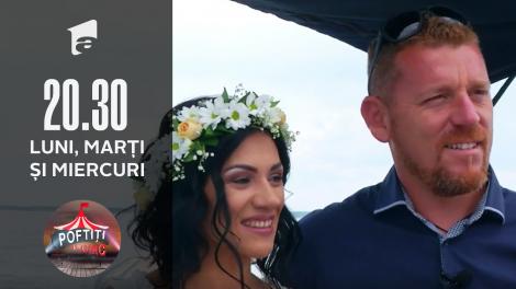 Sony și Dana Aparaschivei, cununie civilă pe barcă, la Poftiți la circ!