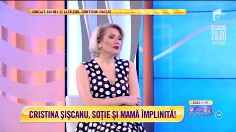 Cristina Șișcanu, soție și mamă împlinită: Petra se simte bine în fața camerelor de filmare!