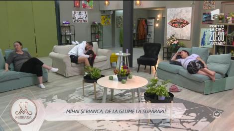 Mihai și Bianca, de la glume la supărări!