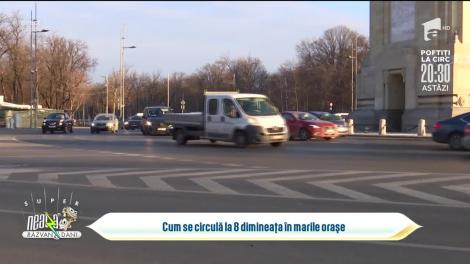 Gerul a aglomerat traficul din marile orașe