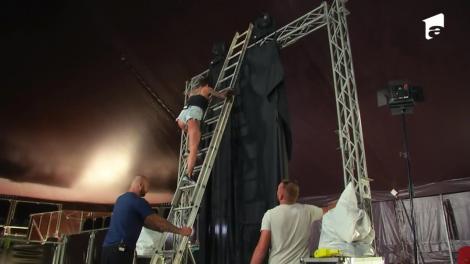 Roxana Vancea și Giani Kiriță, spectacol total la spălătorie