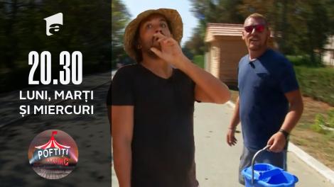 Cezar Ouatu și Sonny, alianță împotriva lui Nea Mărin! Îi toarnă o găleată de spumă în cap