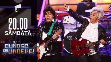 Adriana Trandafir și Romică Ţociu se transformă în Roxette - "Joyride", la Te cunosc de undeva!