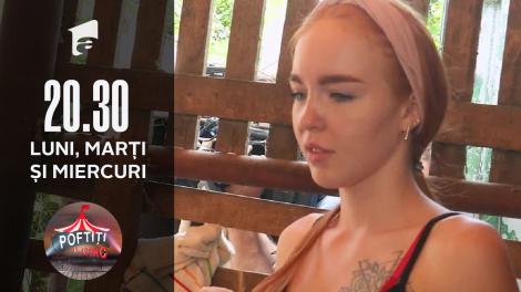 Tatiana și Sandy, puse să mulgă vaca! Nea Marin, demonstrație la Poftiți la circ!