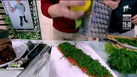 Gravlax, rețeta de la Neatza a lui chef Nicolai Tand