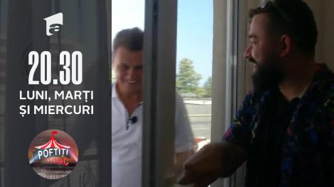 Ca să scape de muncă, Oase l-a închis pe balcon pe nea Marin