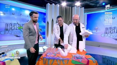 Cum să faci slime din polistiren! Chef Sorin Bontea și chef Cătălin Scărlătescu, super experiment la Neatza