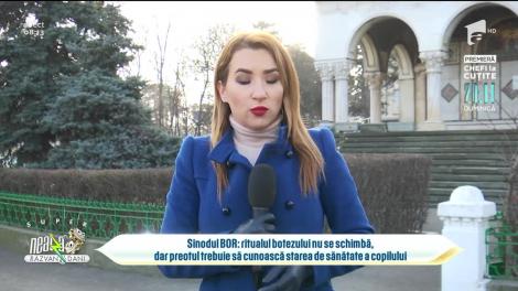 Sinodul BOR. Ritualul botezului nu se schimbă. Preoții pot scufunda bebelușul în totalitate de trei ori