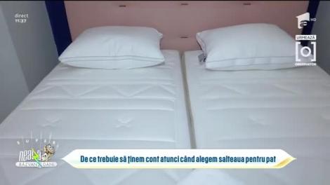 De ce trebuie să ținem cont atunci când alegem salteaua pentru pat
