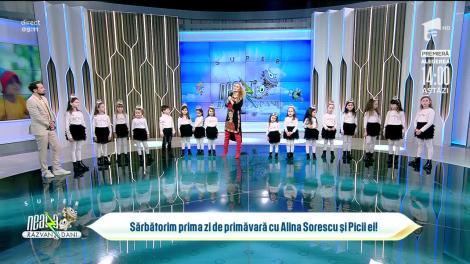 Alina Sorescu și Picii ei sărbătoresc prima zi de primăvară, în platoul de la Neatza cu Răzvan și Dani