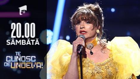 Pepe se transformă în Angela Similea - "Să mori de dragoste rănită", la Te cunosc de undeva!