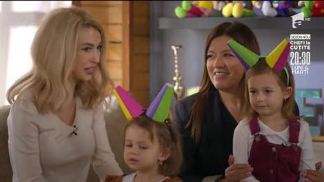 Andreea Bălan și fetițele sale fac o vizită în casa Zurli