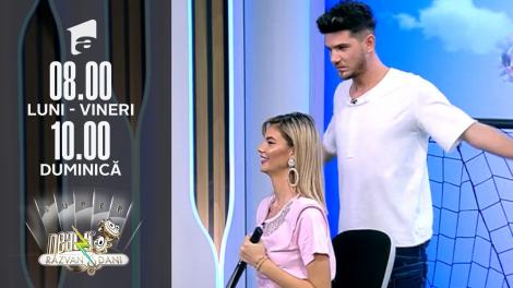 Hochei cu scaunul, cea mai tare provocare de la Neatza de Weekend! Ramona Olaru și Cuza de la Noaptea Târziu fac cea mai bună echipă
